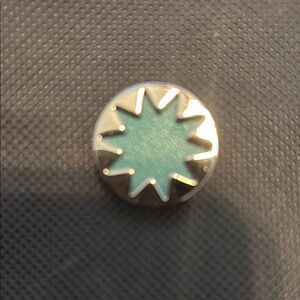 House of Harlow Necklace Charm- Silver and Blue Starburst